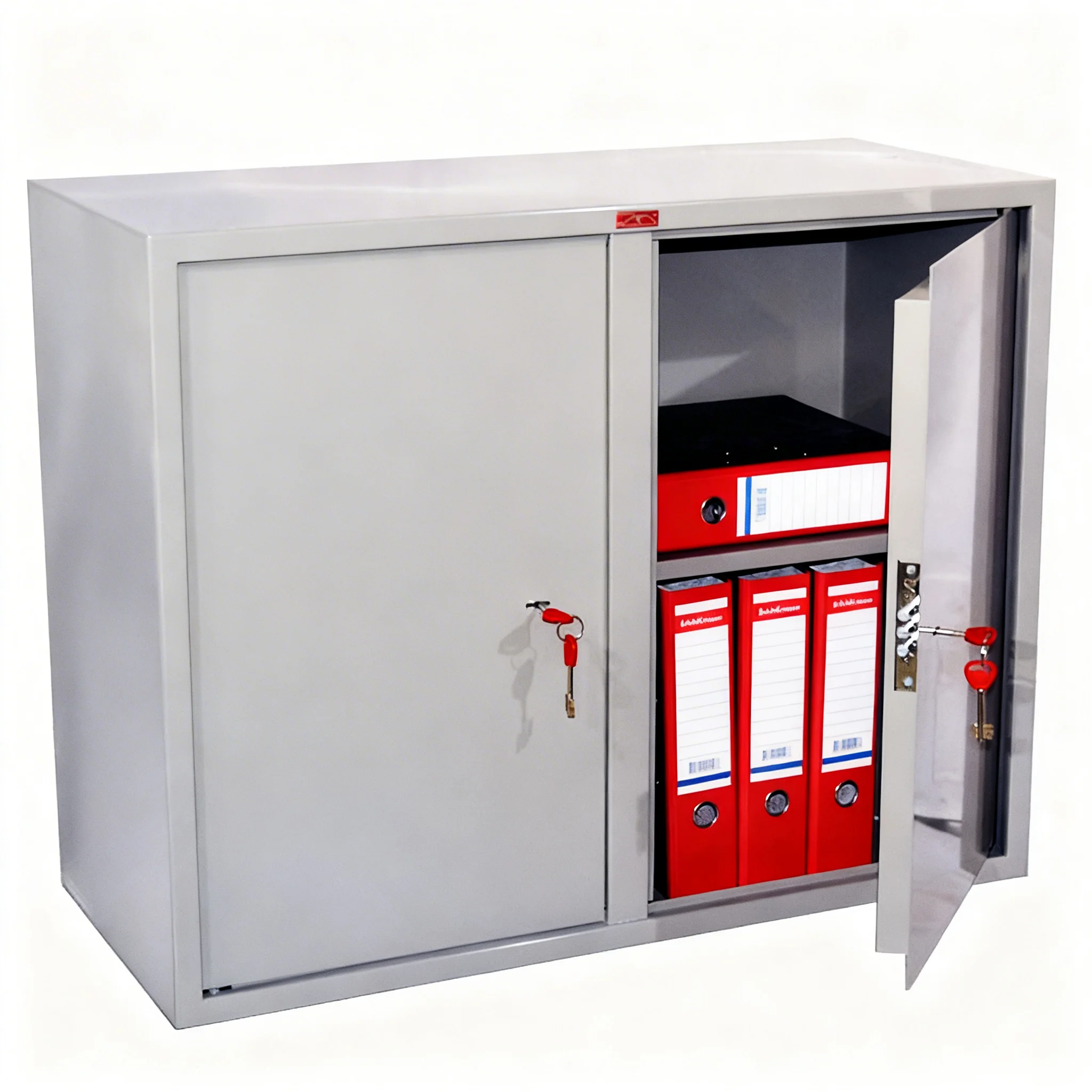 Шкаф бухгалтерский двухсекционный с полкой КБС 09