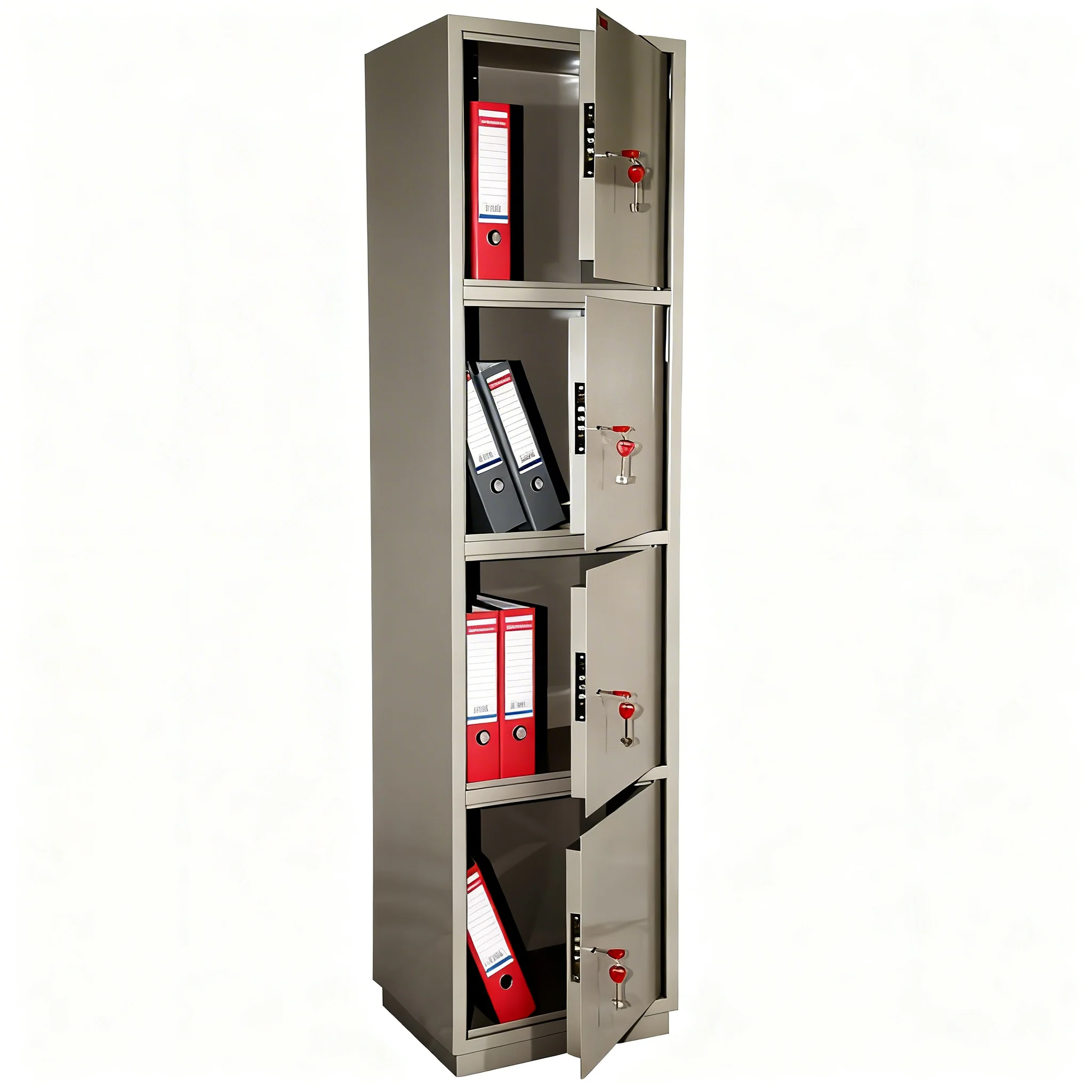 Шкаф бухгалтерский с 4 отделениями КБС 06